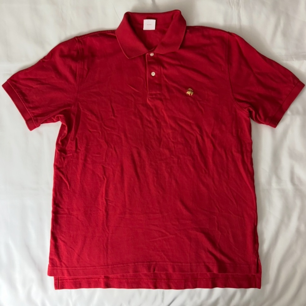 Brooks Brothers Original Fit Red Short Sleeve Performance Polo